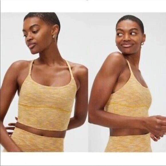 Outdoor Voices Flow Crop Top in Yellow - Picture 1 of 5